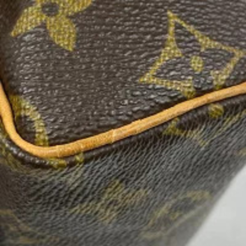 Louis Vuitton White Monogram Tote Bag Brown Shopping Speedy White Brown - Picture 3 of 7